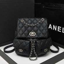 小香风鱼子酱背包今年新款时尚休闲韩系菱格可爱小众学院风双肩包