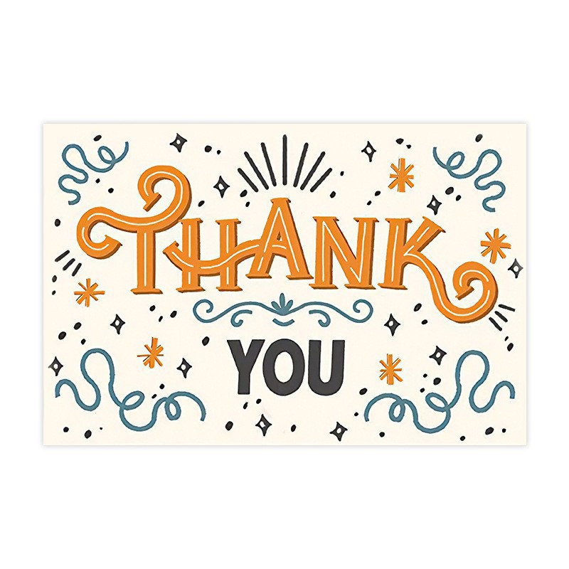 50/pack de tarjetas de agradecimiento pintadas vintage pueden ser escritas a mano en blanco tarjetas de regalo tarjetas postales regalos tarjetas de felicitación decoradas