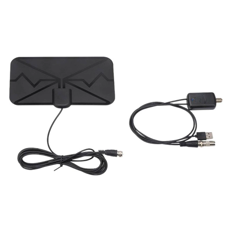 Цифровая ТВ-антенна 4K высокой четкости с усилителем, дальность приема 3600 миль, DVB-T2, для внутреннего использования