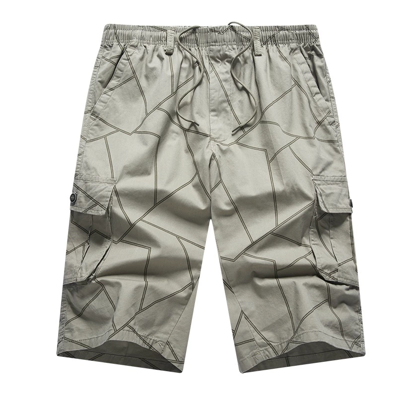 Новые мужские летние повседневные полосатые брюки свободные и дышащие