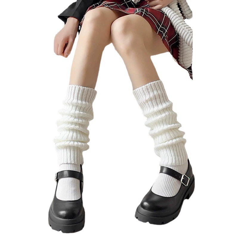 Трикотажные носки jk носки женские белые длинные трубочки носки ножки чехлы для ног осенью и зимой тепло Lolita куча носков Лолита