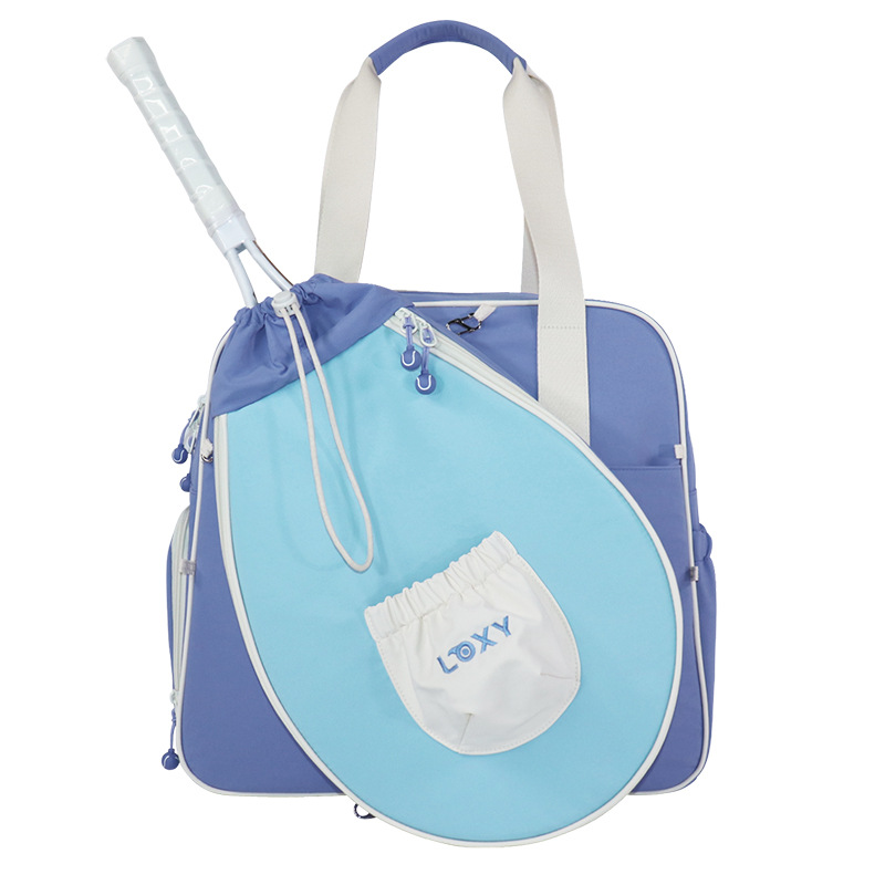 Oxford cloth tennis bag, badminton racket bag, handheld or shoulder bag, sports training bag, with separate shoe compartment, waterproof storage bag, for women