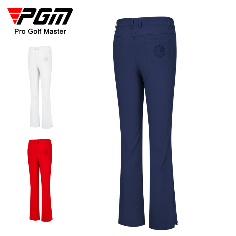 Quần tây nữ golf ống loe nhẹ thiết kế vila co giãn — KUZ144-màu trắng, KUZ144-Đen, KUZ144-màu xanh hải quân, KUZ144-màu đỏ