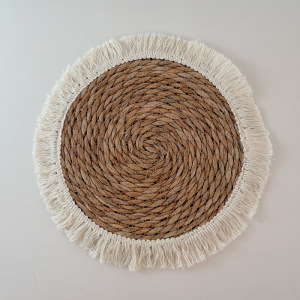 Juego de adornos de pared de paja tejido de paja tejido a mano hierba de calabaza hierba colgante de piel de maíz colgante de pared folklore bohemio