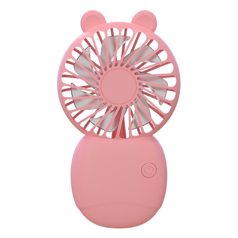 Ballena azul Xi pequeño ventilador de carga USB ventilador de mano lindo bolsillo dormitorio escritorio portátil mini ventilador logo