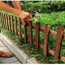 木围栏防腐木栅栏户外花园庭院装饰篱笆草坪绿化栏杆防腐木栏杆热