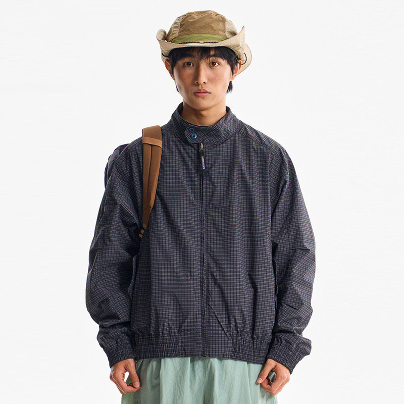 Reversible Plaid Jacket for Men and Women, European and American Trendy Brand, Versatile Loose-Fitting Spring and Autumn Plaid Stand-Collar Coat Reversible Plaid Jacket for Men and Women, European and American Trendy Brand, Versatile Loose-Fitting Spring and Autumn Plaid Stand-Collar Coat