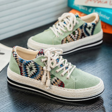 男鞋2025透气灯芯绒布软底帆布鞋男款运动休闲上班工作板鞋春季