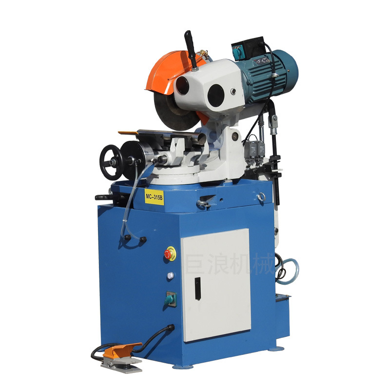 Mc315B Pneumatic Pipe Cutting Machine Stainless Steel Pipe 45-Degree Angle Water Saw Cutting Machine Semi-Automatic Metal Circular Saw Machine