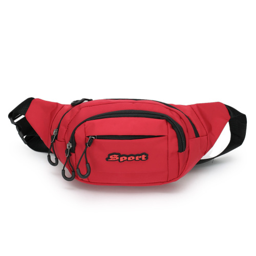 Korean style multifunctional sports waist bag cycling chest bag canvas shoulder bag wallet men's mobile phone waist bag