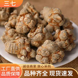 云南文山三七头田七三七片全干三七花药材批发现货直销可打粉正品