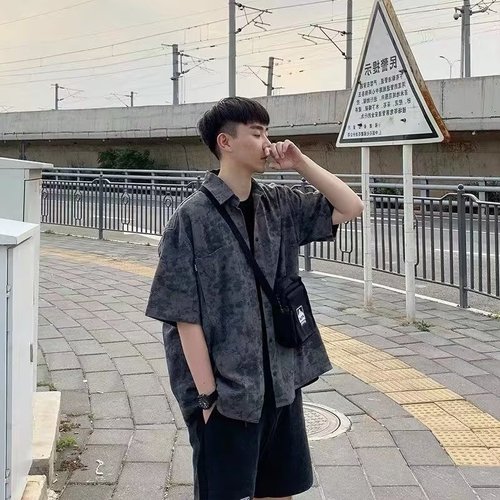 Men's Summer T-Shirt Casual Streetwear Loose Fit Fashion Top Sweatshirt Daily Wear Outerwear