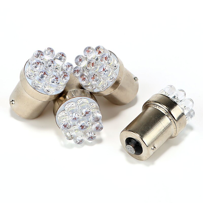 S25 1156 Ba15D 9Led Plug-In Led Turn Signal Corner Light Motorcycle Car Light 12V Dc White Light