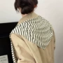 防晒条纹薄款透气披肩
