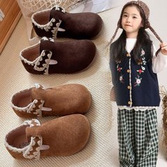 韩版儿童博肯鞋2025春秋女童皮鞋复古女孩单鞋浅口软底宝宝童鞋潮