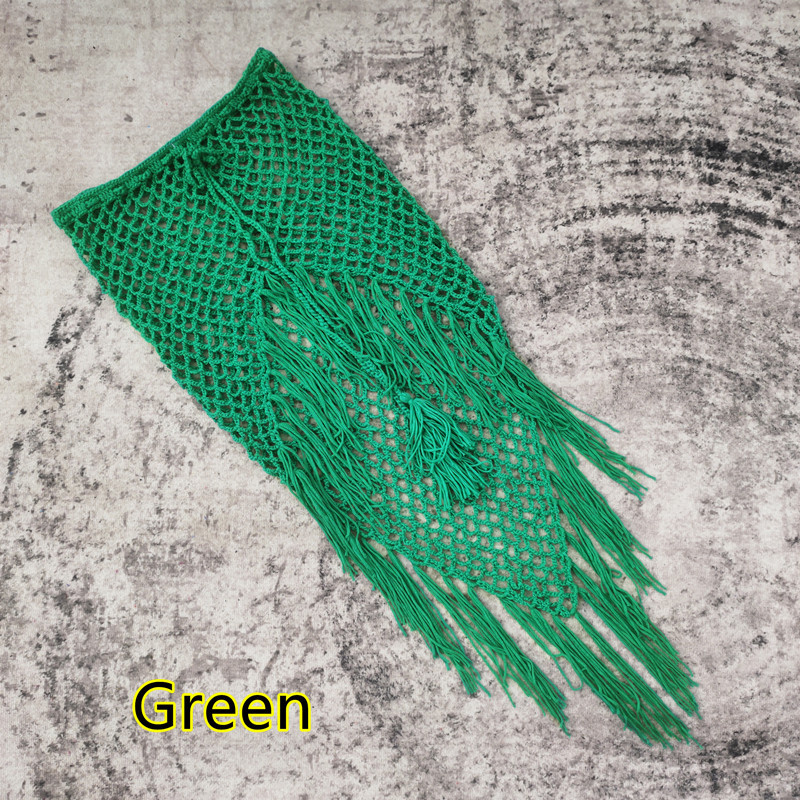 Boho strandklänning med fransar och fishtail-fåll för damer_voghion.com