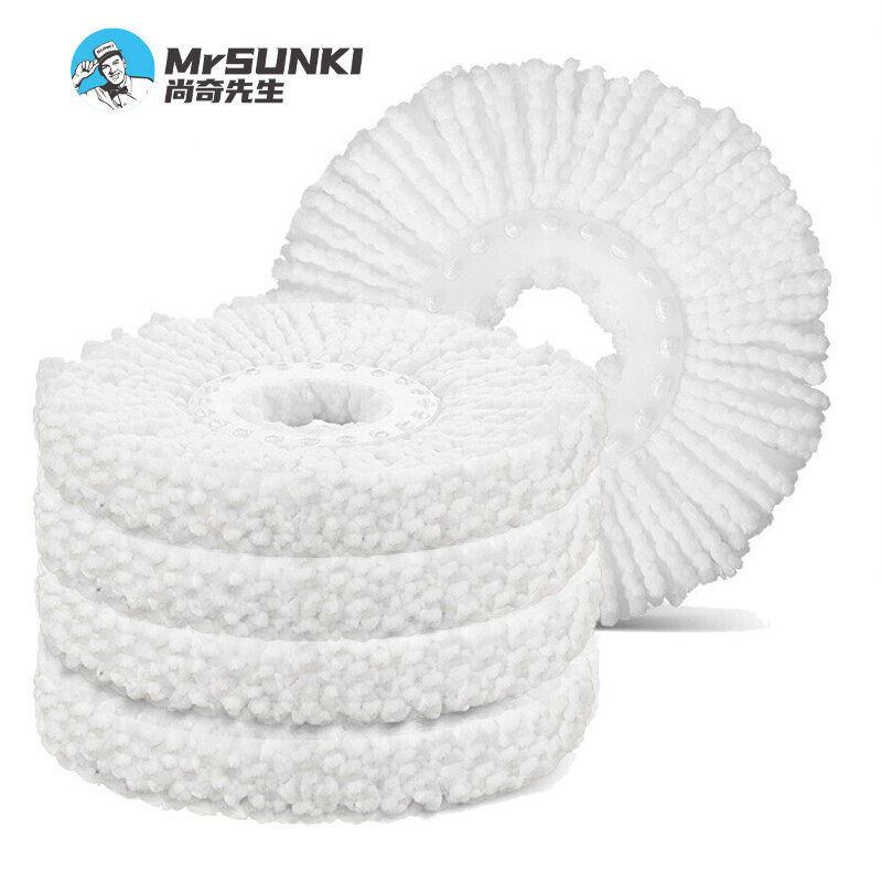 Cross-Border Factory Universal Cotton Mop Head, David Cotton Mop Head, Rotating Mop Head, Mop Cotton Head, Round Disc Mop Head, Specialized