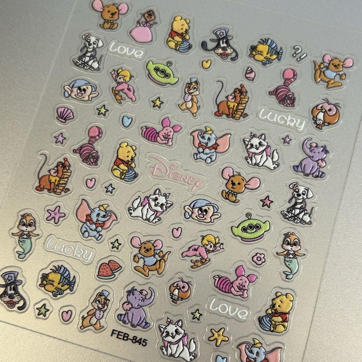 Cartoon three dimensional nail stickers