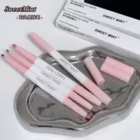 Двусторонний карандаш для губ Sweetmint очерчивает форму губ, шелковисто-гладкий, натуральный матовый двусторонний бальзам для губ «два в одном», карандаш для губ