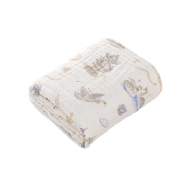 Детательное хлопковое марлевое махровое полотенце для купания, пуховое одеяло для новорожденного, водопоглощающее
