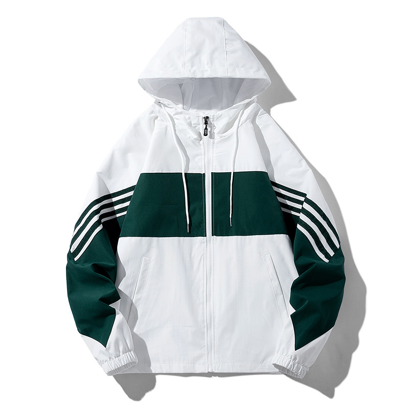 Chaqueta con Capucha al Aire Libre para Hombre de Poliéster Transpirable, A Prueba de Viento para Actividades al Aire Libre image 5