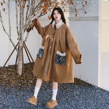 仿皮毛一体棉服外套女2025冬季巨好看的派克服卡其色中长款棉袄