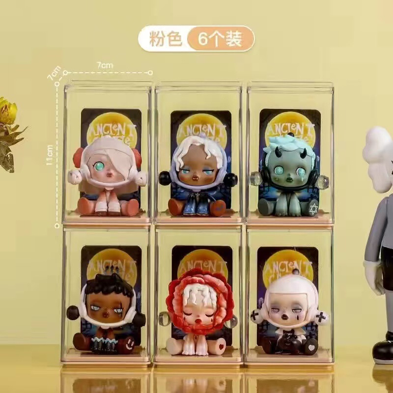 ブラインドボックス収納展示棚防塵人形手作り棚透明棚アクリル泡マット展示箱|undefined
