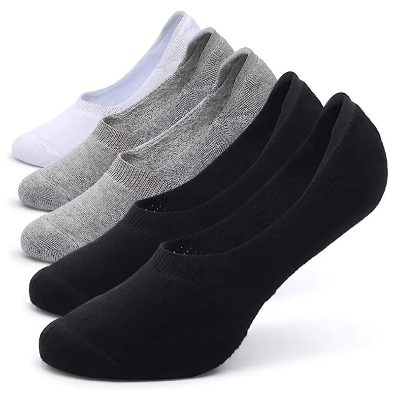 Cross-border spot socks summer simple basic men's boat socks do not fall with invisible shallow thin boat socks Amazon Cross-border spot socks summer simple basic men's boat socks do not fall with invisible shallow thin boat socks Amazon
