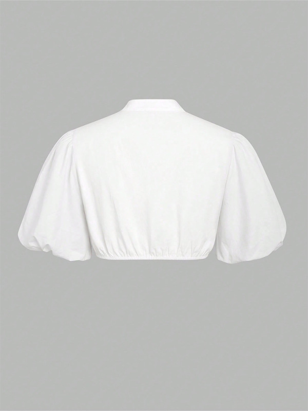 ミュンヘン2025夏の新作ビール祭りのワンピースの小さい白いシャツの女性のシャツの短い服の飛袖の女性の裏地|undefined