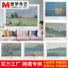 Northern Europe ins Valance Monet Art Network live broadcast Background cloth bedroom Upholstery Bedside arrangement Tapestries Qiangbu