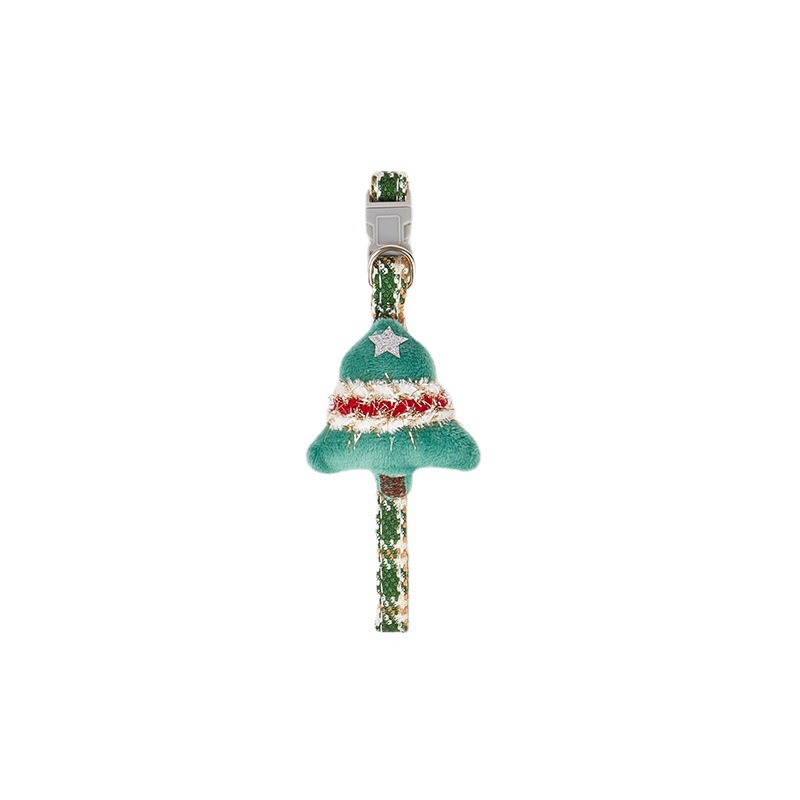 Nuevo collar de mascotas Teddy Bear pequeña cuerda de tracción de perros collar de Navidad collar de gatos fabricantes al por mayor