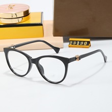 2024年新款时尚平光镜 高级感猫眼框架眼镜 潮流女士炫酷平光眼镜