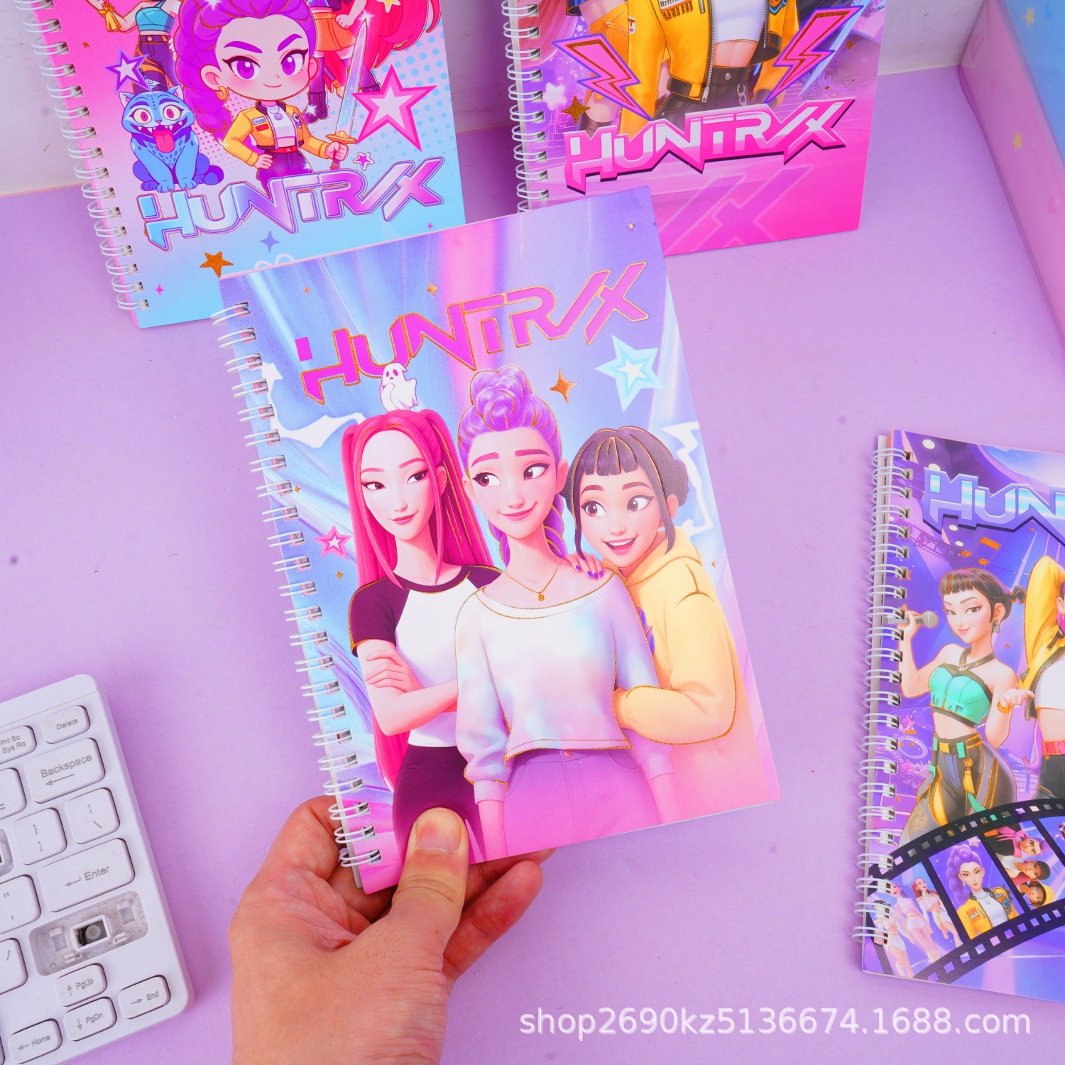 Cuaderno Espiral Dibujos Animados de Giro Horizontal para Estudiantes