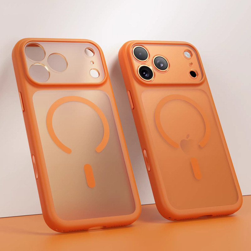 Suitable for Apple 18Promax Mobile Phone Case, Fine Hole Lens, Full Protection Against Falling, Magnetic Suction, Iphone17 Matte Protective Case