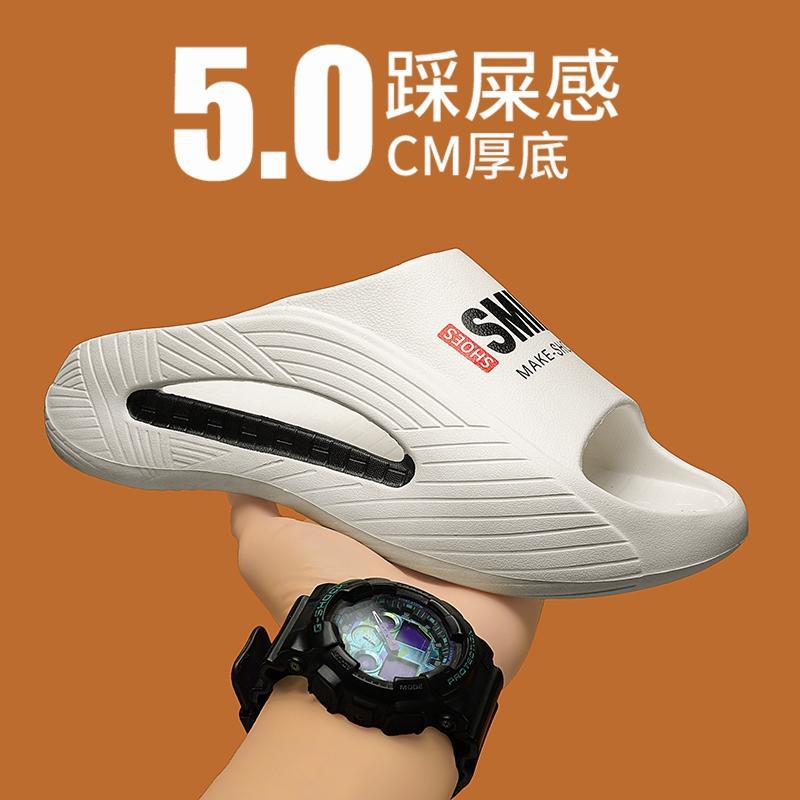 En nombre de las pantuflas para hombre, nuevo estilo EVA, suela gruesa, trapeador deportivo casual, uso de verano, chanclas antideslizantes, trapeador transfronterizo