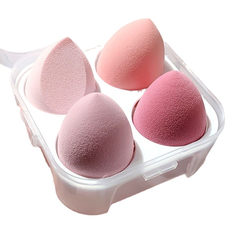 Juego de huevos de belleza al por mayor burbuja de agua gran bocanada de calabaza gota de agua corte oblicuo huevo de maquillaje esponja herramienta de belleza huevo de maquillaje