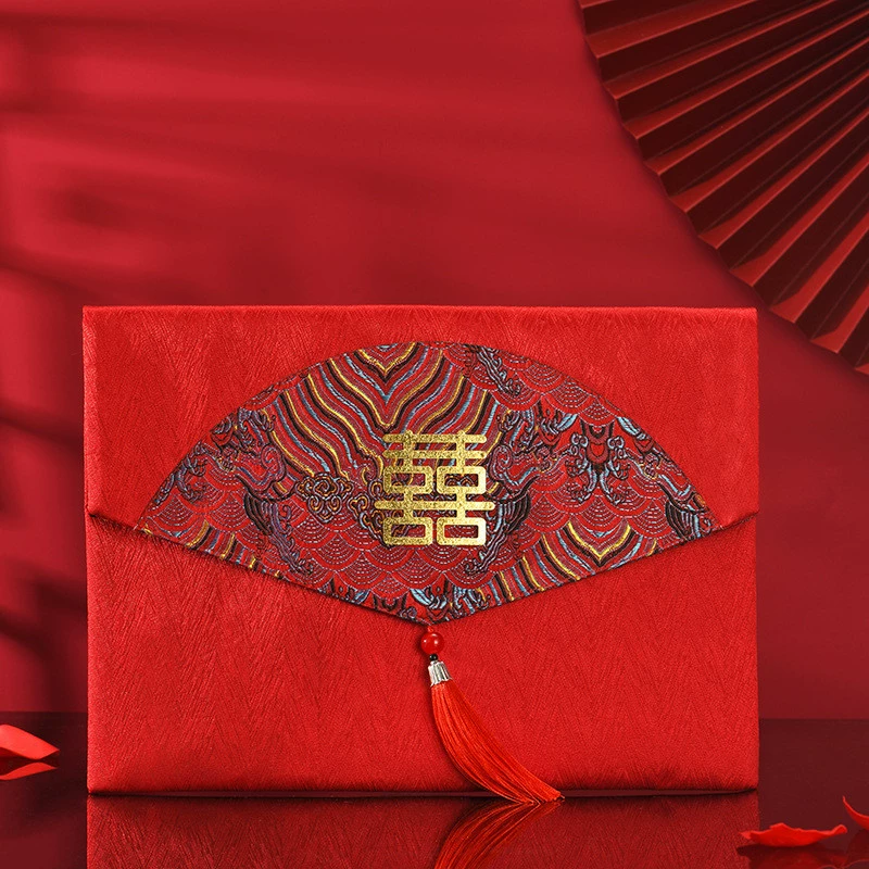 Wedding red envelope wedding new Chinese retro creative personality red envelope red envelopes red envelope bag is a sealing 10,000 yuan to wholesale
