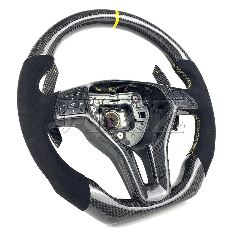 Suitable for Mercedes-Benz GLA-class CLS-class CLA45W204W176W218W219 steering wheel carbon fiber modification