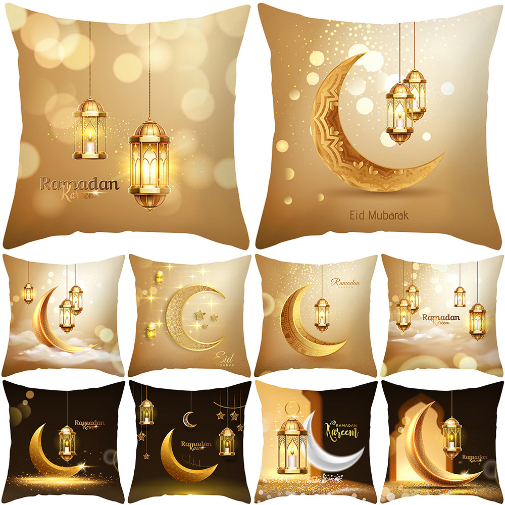 Cross-border Holiday Pillow Cover Golden...