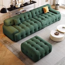 意式布艺沙发现代简约大小户型客厅写意空间设计师沙发