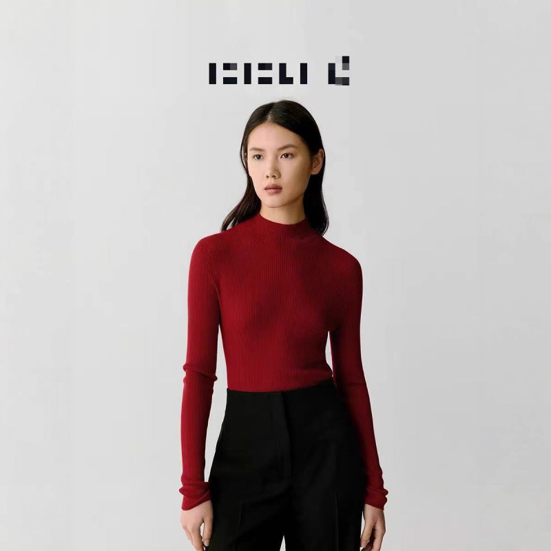 【易打理系列】小禾*2025新款女装秋季美丽诺羊毛半高领无缝针织|undefined