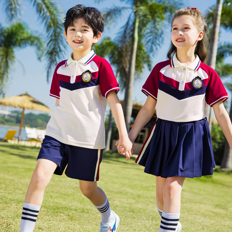 幼儿园园服春秋夏季英伦学院风儿童班服小学生校服秋季运动服套装|undefined