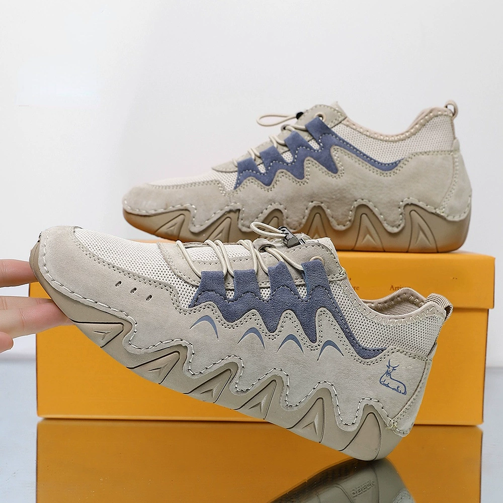 Трансграничная независимая станция, популярная мужская и женская обувь больших размеров, Уличная Повседневная обувь, осенне-зимняя обувь первого слоя, кроссовки из натуральной кожи