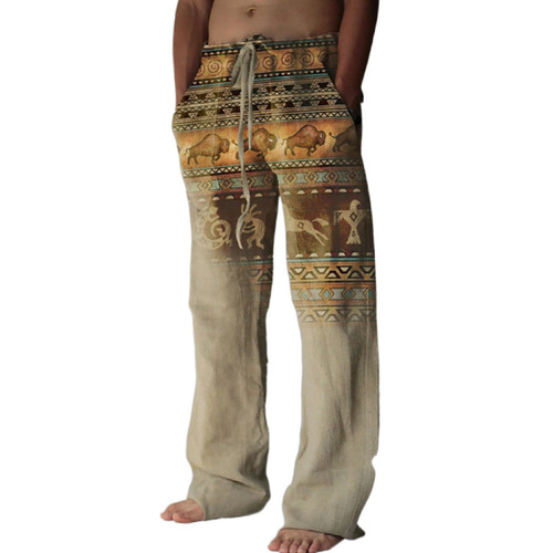 Cross-border Temu AliExpress Shein 3D digital printing autumn men's comfortable casual pants