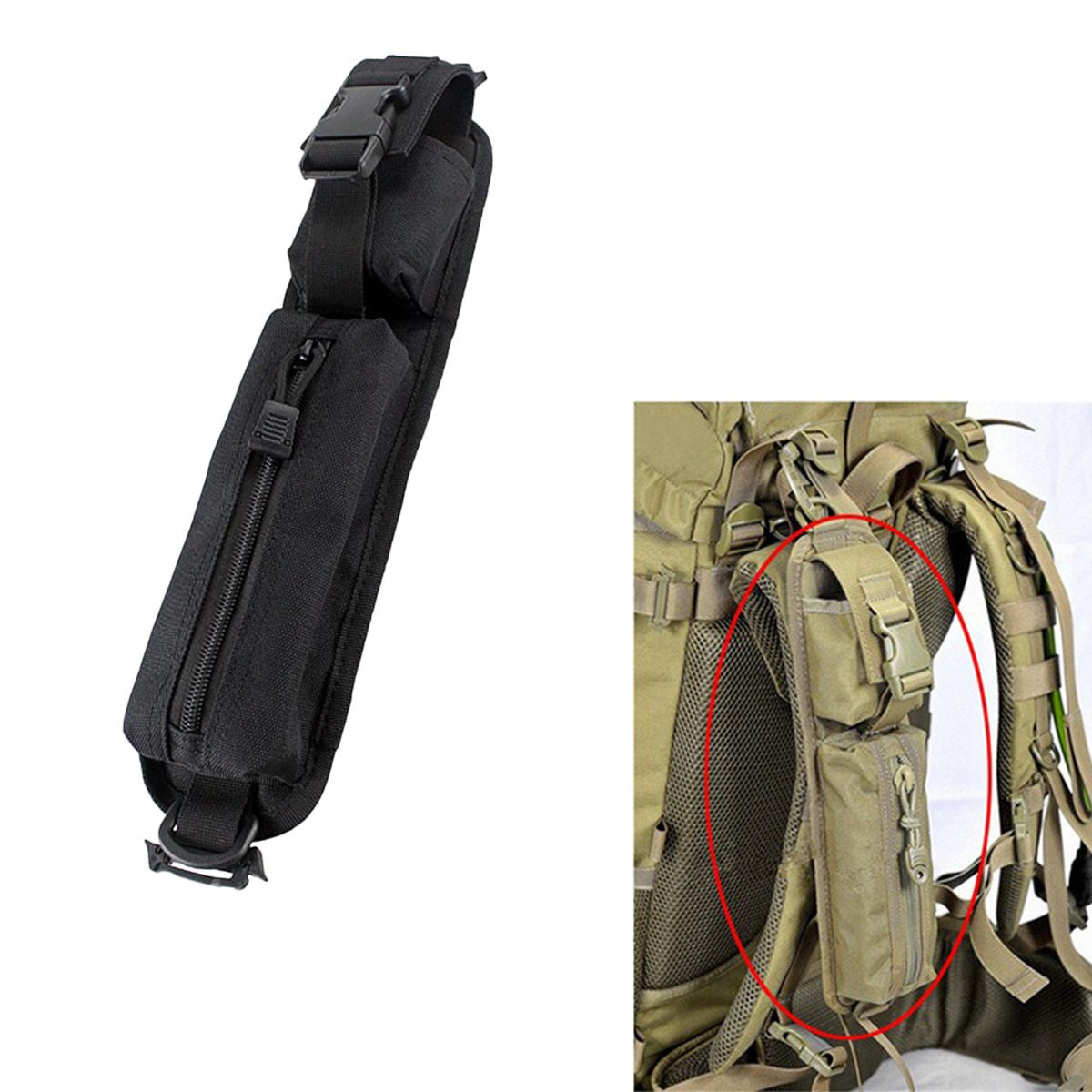 Outdoor Expandable Sports Multifunctional Backpack Accessory Tool Pouch Military Tactical Molle Backpack Shoulder Strap Bag