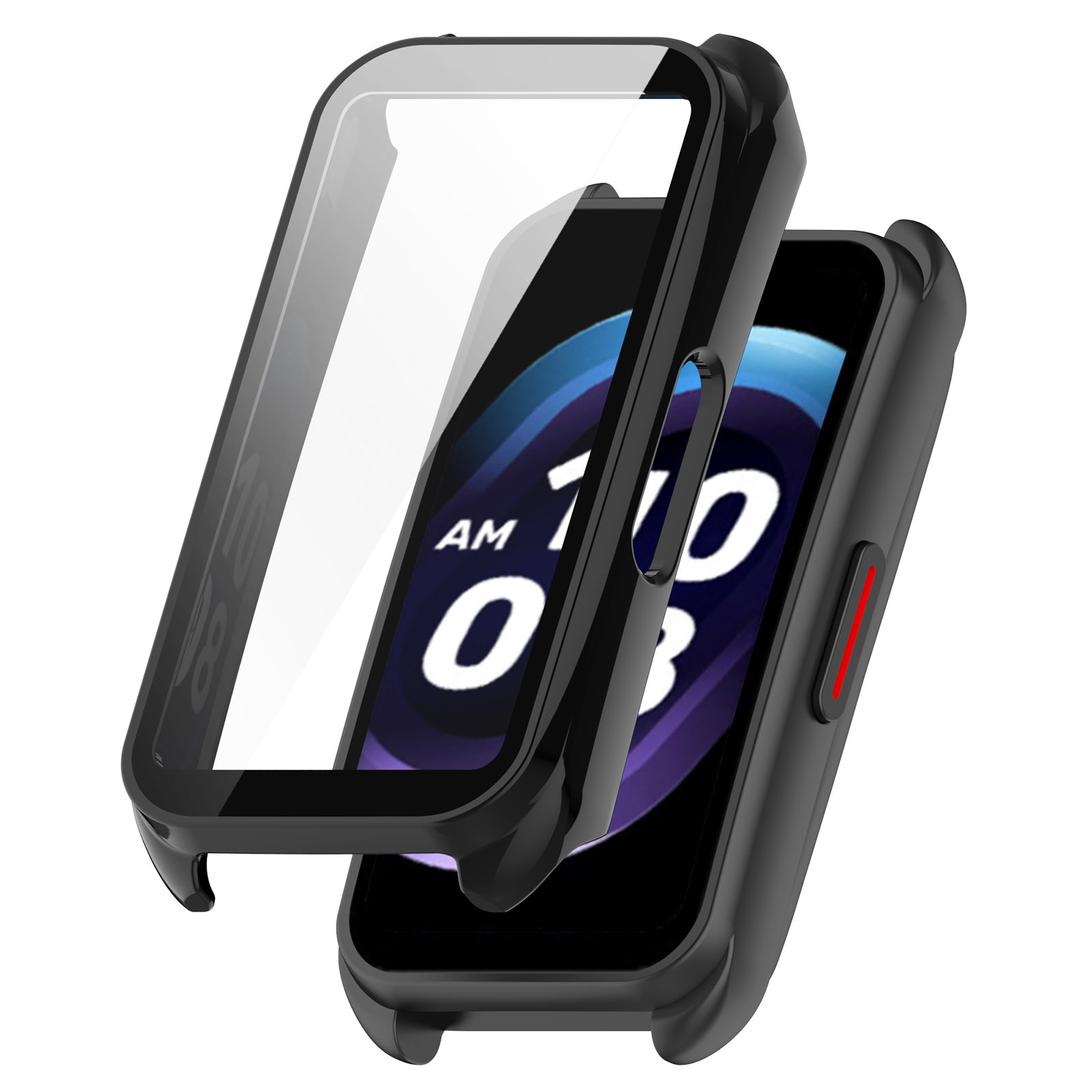 Suitable for keepb4 wristband protective case, tpu fully covered soft rubber case, keep B4 watch case, PC+ tempered film integrated case undefined