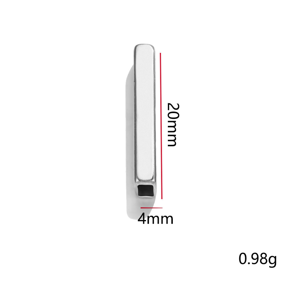 Accesorios de bricolaje hechos a mano cuerda trenzada con cuentas de material de joyería rectangular con cuentas simple todo fósforo étnico con cuentas