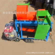 玉米大豆水稻脱粒机玉米扒皮脱粒一体机4马力柴油机移动轮胎架子