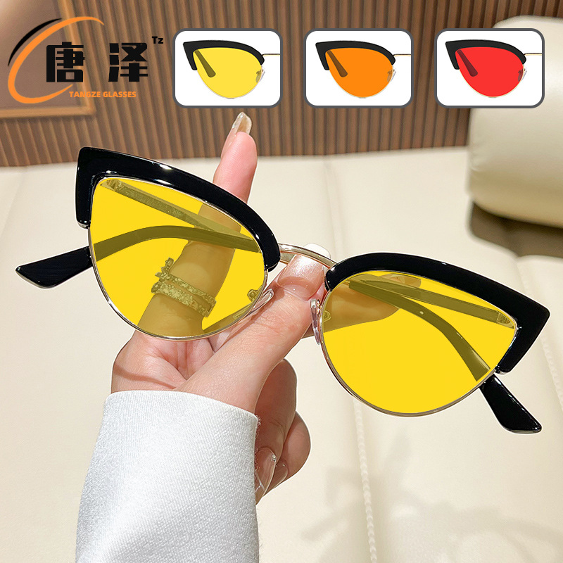 跨境欧美夜视眼镜防蓝光看手机专用男女玩电脑竞技游戏护目平光镜