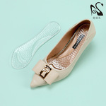 批发硅胶七分垫透明隐形颗粒按摩鞋垫女士加厚减震足弓垫厂家直销